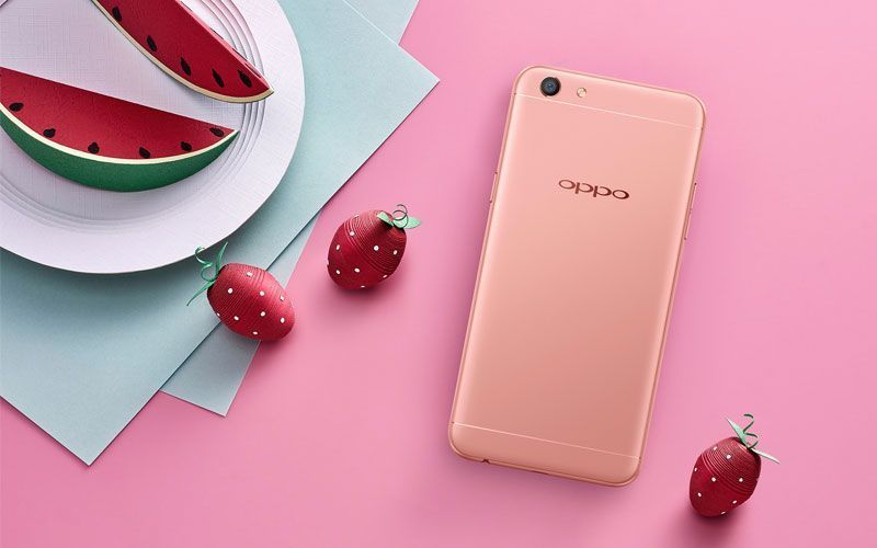 Oppo F3 Rose Gold