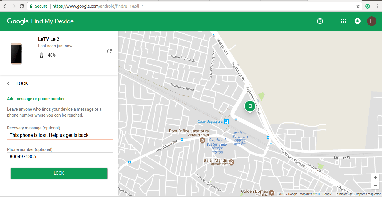 Lost Android on Map